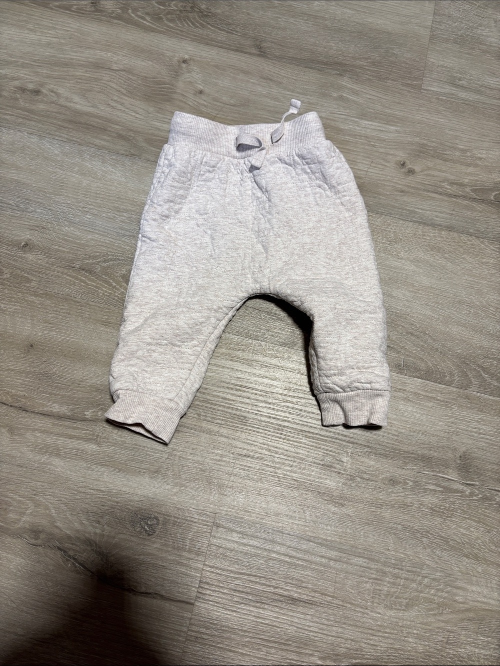 Seed Toddler Quilted Light Gray Jogger Pants